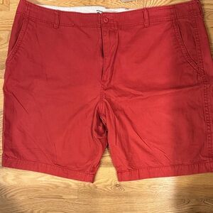 Old Navy Men's Red Flat Front Shorts